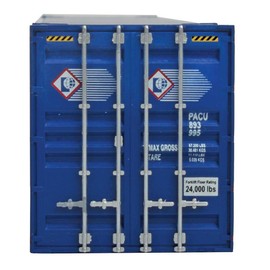 Walthers SceneMaster Singamas Pacer Stacktrain Corrugated-Side Container, 53'