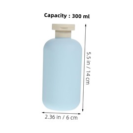 MAGICLULU Travel-Sized Refillable Shampoo Bottles Plastic Lotion Containers Squeeze Flip Cap Skincare Mini Bottles