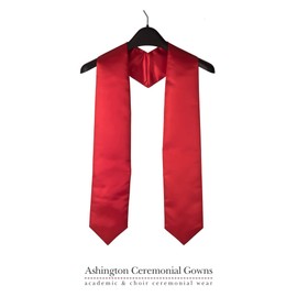 Ashington Graduation Stole and Church Ceremony Sash - Graduation Clothing for School Academic or Religious Events White
