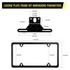 Oyviny Trailer License Plate Bracket Holder Frame Kit for Boat