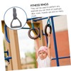 KOMBIUDA 2 Pcs Adjustable Gymnastic Rings with Thick Straps Premium