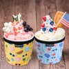 2 Pack Beach Style Pattern Print Size Ice Cream Sleeves