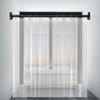 4 Pack Black Shower Curtain Rod Holder for Wall Mount