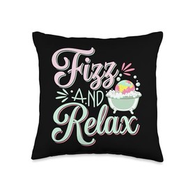 DIY Bath Bomb Maker Homemade Self-Care Creative Crafting Throw Pillow