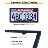 BGGTMO Mountain License Plate Frames- Gray on Black Mountain Raised,