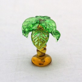 Four Cart Cute Handmade Glassware Palm Tree (Small)