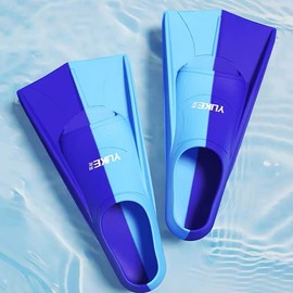 Training Short-Blade Swim Fins L Blue+Mint L