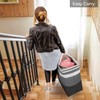 SunBlue : 75L Large Collapsible Laundry Hamper - Convenient Handles,