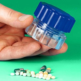 Tablet Mortar with Storage Compartment Pill Mortar, Dishwasher Safe Kosmetex Everyday Aid Tablets Chopper