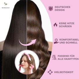 Wonderwear® Lockenwickler aus Deutschland - Ohne Hitze - Über Nacht - Große Locken