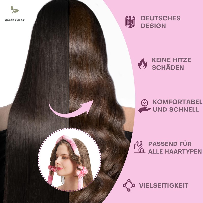 Wonderwear® Lockenwickler aus Deutschland - Ohne Hitze - Über Nacht