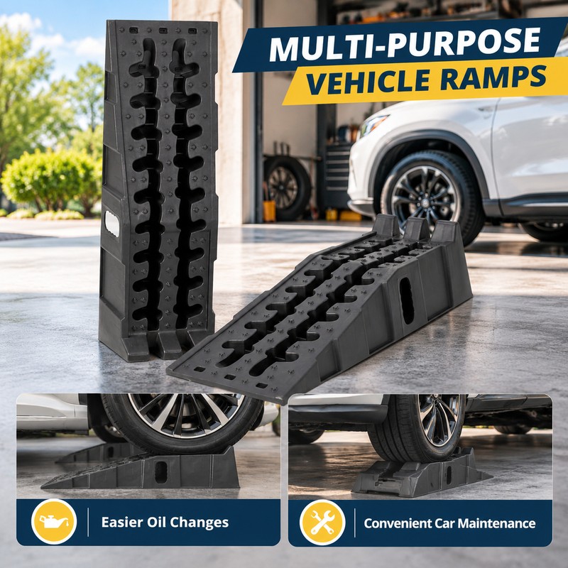 2 Pack 12,000 LB Heavy Duty Vehicle Ramps for Cars