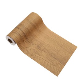 PATIKIL Wood Grain Tape 4.7" x 32 ft, Self-Adhesive Wood Texture Repair Tape Realistic Wooden Effect Patch for Furniture Cabinets Floor Walls, Yellow Teak