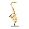 Sunrise Sound House Miniature Musical Instrument Tenor Saxophone 1/12 Gold