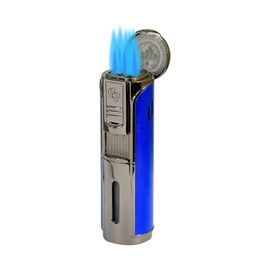 Rocky Patel Envoy Collection Cigar Lighter (Gunmetal and Blue)