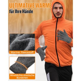 ATERCEL Winter Gloves Men Women Polar Fleece Gloves for Cold Weather with Touchscreen Fingers for Running, Cycling, Driving