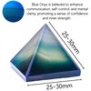 Blue Onyx Pyramid Crystal Healing Stones - 1" Great Pyramid