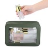 PATIKIL Clear Makeup Bag, Waterproof Travel Toiletry Bag with Zipper
