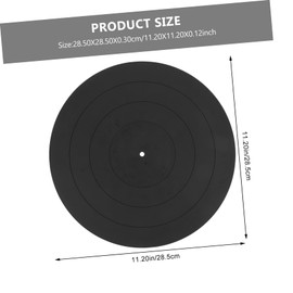 OSALADI Turntable Record Mat Vinyl Record Pad Anti-Static Disc Protective Mat Simple to Use
