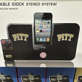 iHip Portable iDock Stereo Speakers Phone Tablet PC Battery AC Remote Pittsburgh Pitt