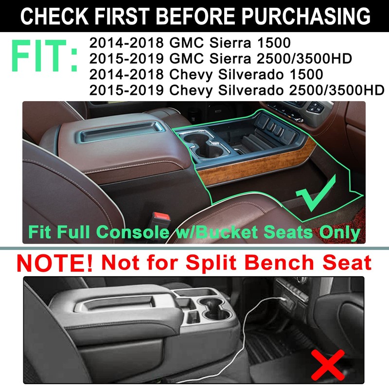 PIMCAR Compatible with 2014-2018 Chevy Silverado/GMC Sierra 1500 and 2015-2019