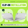 ECOTRIC Mirror Covers Compatible with Impala Overlays Trims Shells Chrome