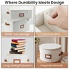 HOMELUX THEORY Wine Glass Storage Box with Dividers, Ivory Hard