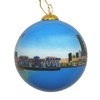 Blown Glass Christmas Ornament | Cleveland, Ohio Skyline | Hand