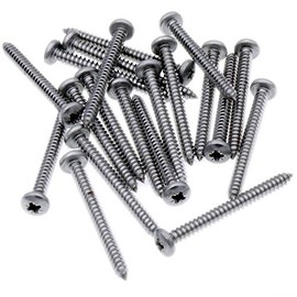 No.14 x 2 (6.3mm x 50mm) Pozi Pan Self-Tapping Screw - Stainless Steel (A2) (Pack of 20)