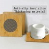 6 Pcs Bamboo Heat Insulation mat with Metal Mesh Non-Slip