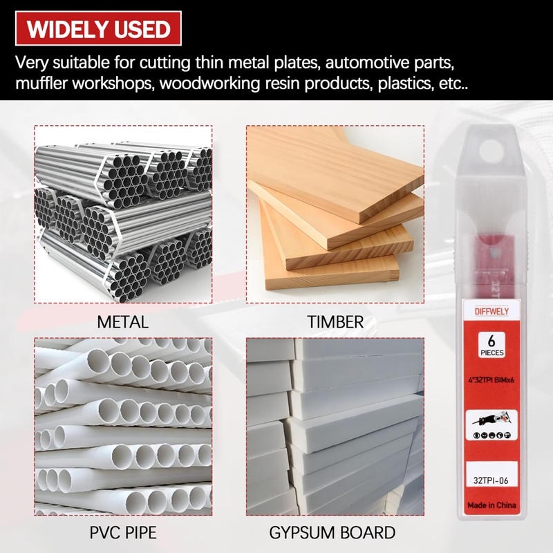 P4FS-6 Air Reciprocating Saw Blades Fits for Ingersol Rand air