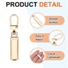 MECCANIXITY Zipper Pull Charm 6 Pcs 1-2mm Thickness Detachable Zipper