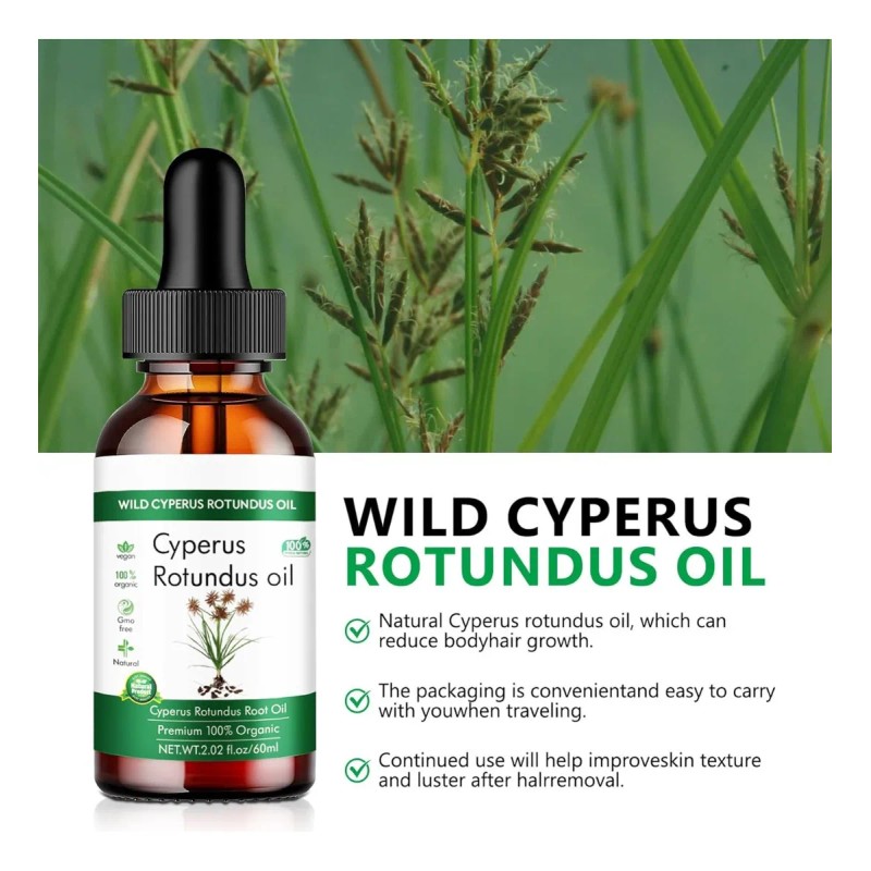 Aceite Cyperus Rotundus Natural Reducción Vello Corporal