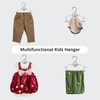 PIGLOG Kids Hangers, Extendable Baby Hangers, 20PCS Baby Clothes Hangers,