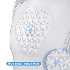 Youth Baseball Chest Protector Softball Padded Compression Shirt Support Softball、Football、 Lacrosse Heart Sternum Guard （White Camo）（White Camo,L）