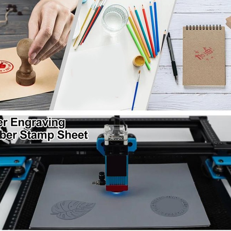 Laser Engraving Machine Rubber Stamp Kit 3Pcs A4 Rubber Stamp