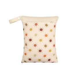 Smarbore Wet Dry Bags for Baby Cloth Diapers & Breast Pump Parts, Waterproof Reusable Wet Bag with Two Zippered Pockets & Handle, Beach Pool Gym Bag Stroller Yoga Toiletries Daycare Organizer