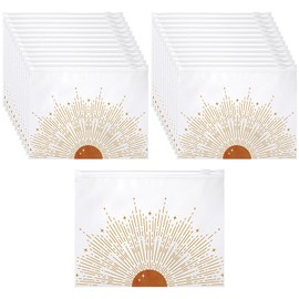 Reginary 100 Pcs Inspirational Gifts for Girls Women Travel Cheer Makeup Bag Bulk Loved Quotes Cosmetic Bags with Zipper Thank You Encouragement Birthday Gift Bag (Gold Star)