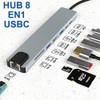 USB C Hub,8 en 1 Adaptador USB C Hub a