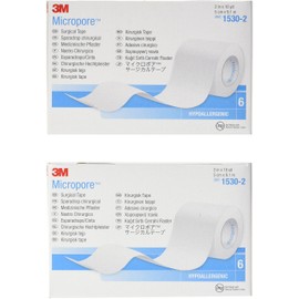 2 X Medical Tape MicroporeTM Paper 2 Inch X 10 Yards, 6 Per Box