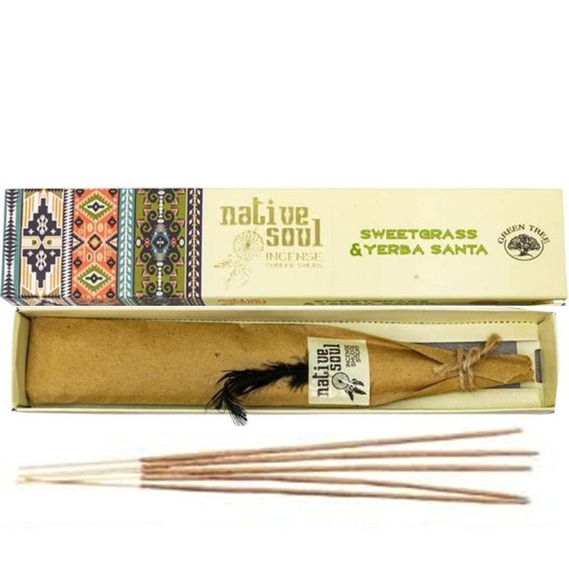 Green Tree Sweet Grass and Yerba Santa Native Soul Incense