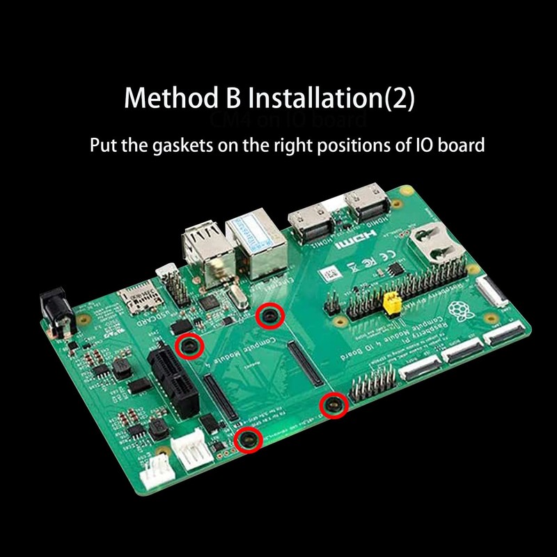 GLOTRENDS Aluminum Heatsink Kits for CM4 Motherboard (Raspberry Pi Compute