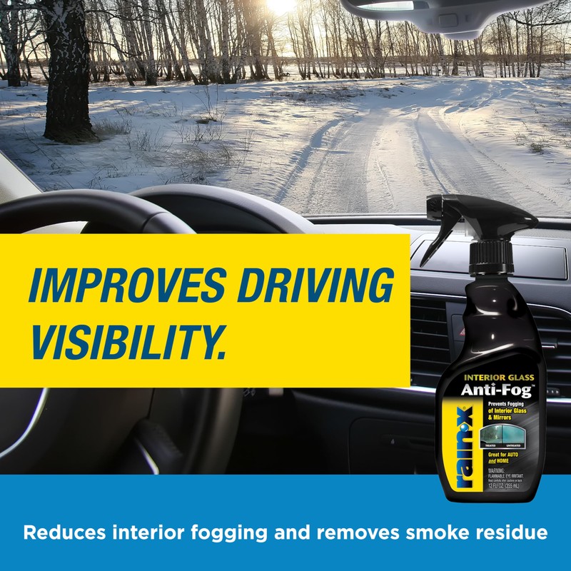 Rain-X 630046 Interior Glass Anti-Fog, 12 oz. - Prevents Fogging