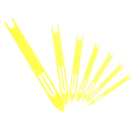 TEHAUX Fish Net Repair Kit 7pcs Netting Needles Plastic Weaving Shuttles for Casting Net Angling Accessories