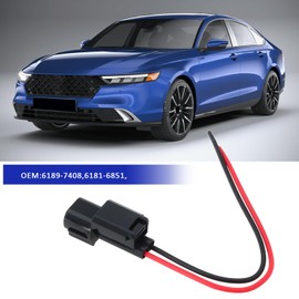 ECSiNG 2pcs Car Daytime Running Light Male Female Connector 6189-7408 6181-6851 Compatible with Honda Compatible with Accord