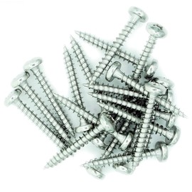 No.5 x 1.2 (3.5mm x 30mm) Pozi Pan Chipboard Screw - Stainless Steel (A2) (Pack of 20)