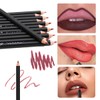 KARLOR Set of 12 Matte Lip Liners in Nude Red