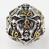 Hollow Skull Metal Dice, Unique Dungeons and Dragons Polyhedral Dice