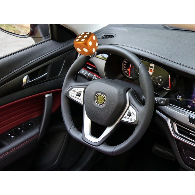 Abfer Car Handle Spinner Dice-Shaped Power Handle Spinner Assist Grip
