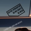 Car sticker in your choice of colour Ich nix nix